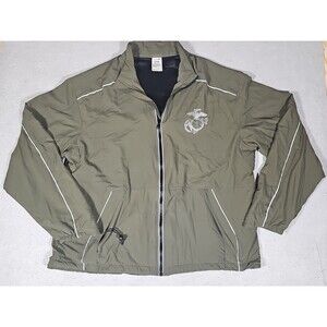 New Balance USMC Winbdreaker Jacket Men's XL Long Marines Sport Workwear Outdoor